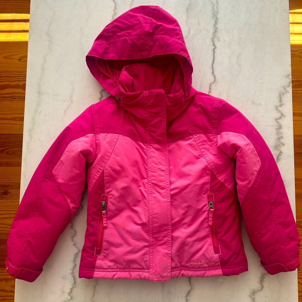 L.L.Bean Thinsulate Hooded Coat Jacket, Size S4